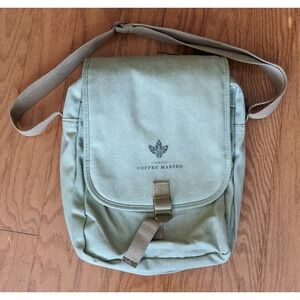 RARE Starbucks Coffee Master‎ Tasting Kit Messenger Bag Green 2004